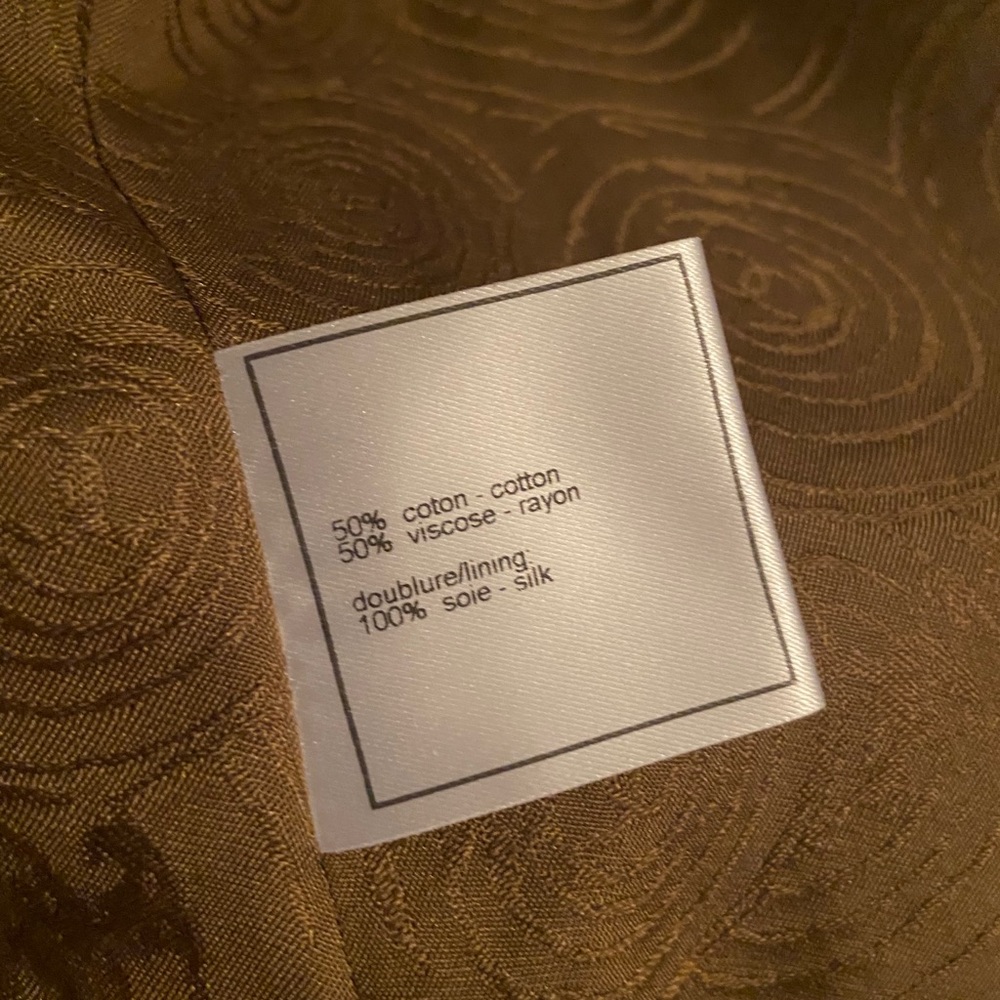 Authentic Chanel Jacket 2000 Collection Bronze M - image 8
